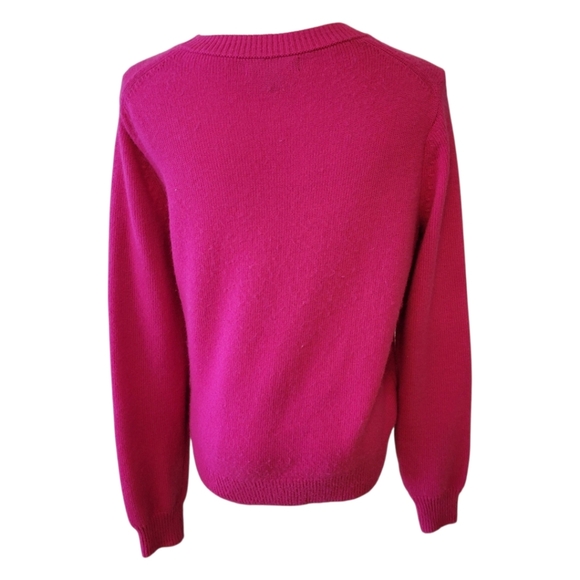 Banana Republic Hot Pink Crewneck Sweater Size Medium - Picture 4 of 5